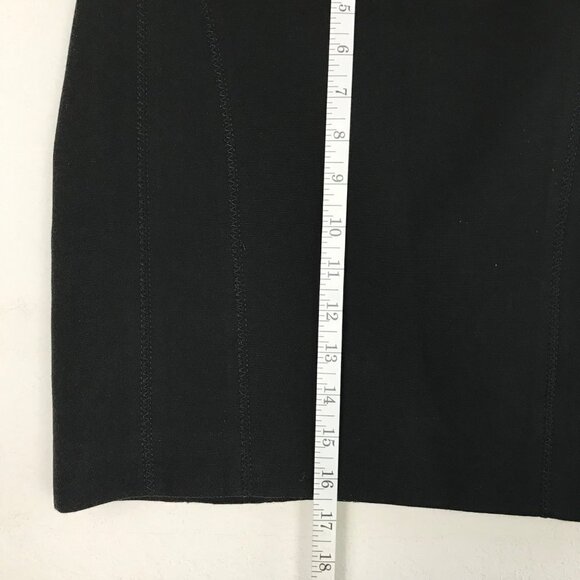 Karen Millen Black Zipper Pencil Skirt  Size 4 - Picture 7 of 9